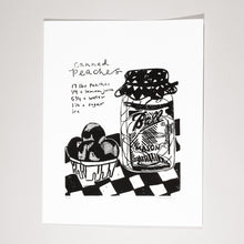 Load image into Gallery viewer, Canned Peaches Lino Print
